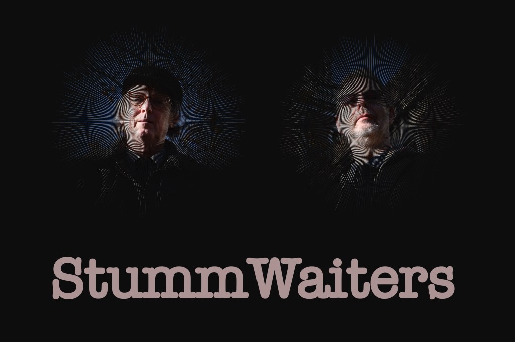 StummWaiters Duo, Vic & Jim photographed at their first reunion 2021.